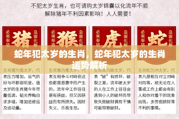 蛇年犯太岁的生肖运势解析与应对策略