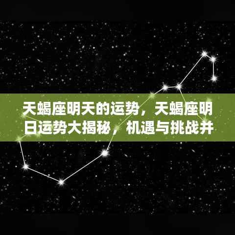 天蝎座明日运势揭秘,机遇与挑战并存的天蝎座明日运势展望