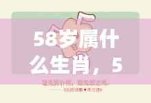 揭秘,58岁属何种生肖?生肖运势与人生轨迹一览无余。