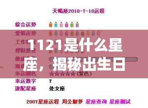 揭秘11月21日出生者的星座运势,属于天蝎座还是射手座?
