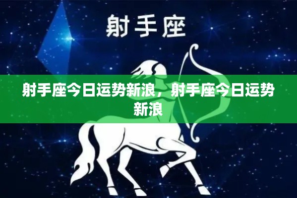 射手座今日新浪运势预测