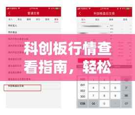 科创板行情查看指南,轻松掌握行情动态与查看地点!