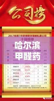 哈尔滨甲醛药剂公司权威排名榜单揭晓!