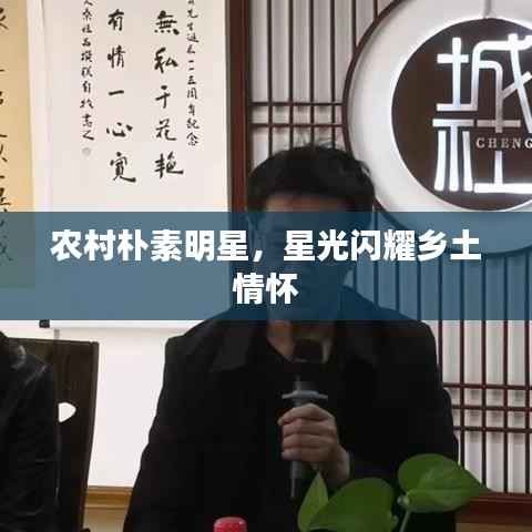 农村朴素明星,星光闪耀乡土情怀