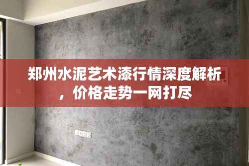 郑州水泥艺术漆行情深度解析,价格走势一网打尽